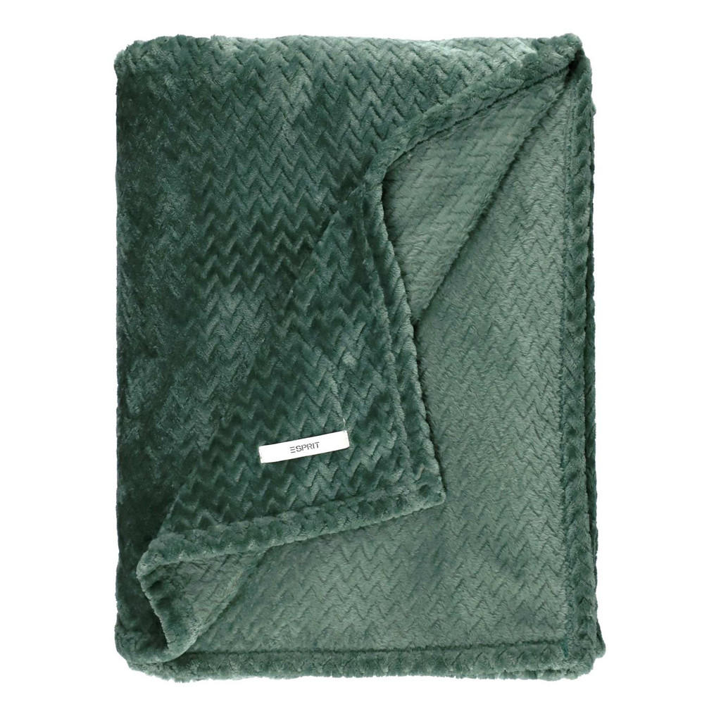 Thumbnail - Esprit Wohndecke, Grün, Textil, 140x190 cm, Oeko-Tex® Standard 100, Schlaftextilien, Bettwäsche, Tagesdecken