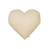 HERZKISSEN HYggelig No.1 kreide-beige Cord-Samt 35/40 cm - Beige, Textil (35/40cm) - beties Heimtextil