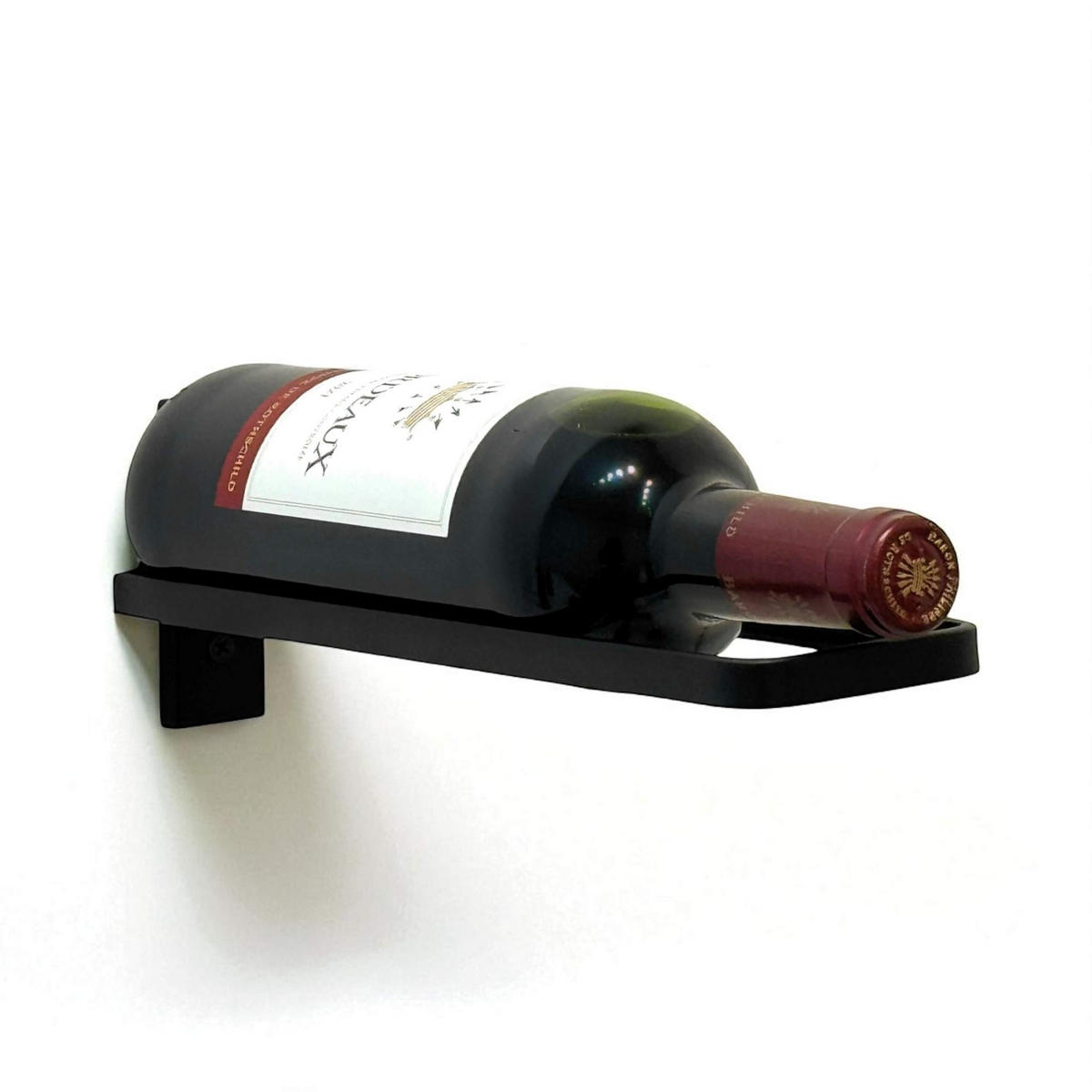 WEINREGAL 3er Set Metall Schwarz 30 cm - Schwarz, Metall (30/9/7cm) - DanDiBo