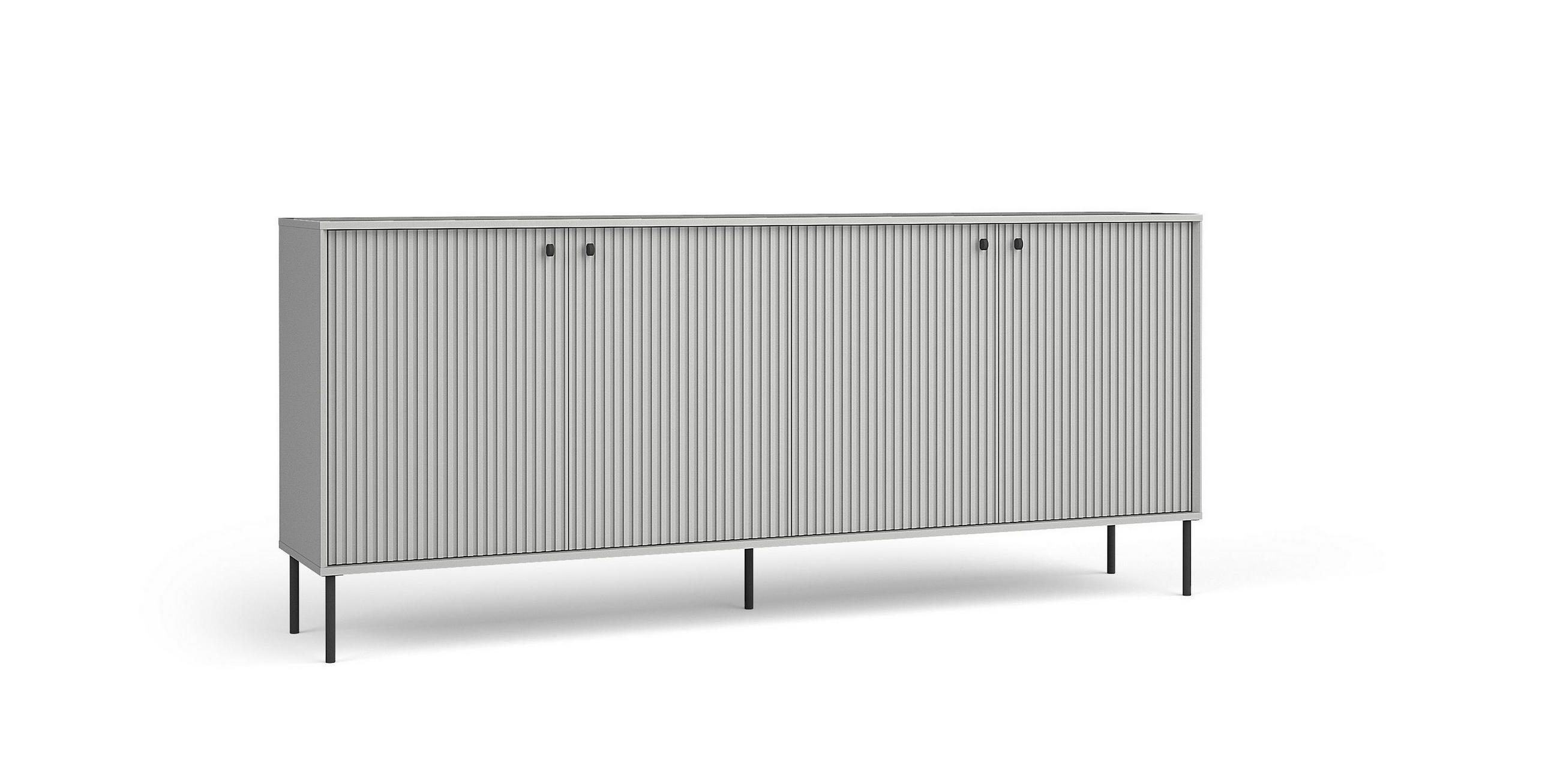 Masseno Kommode Grau 207x89.2x40.5 cm
