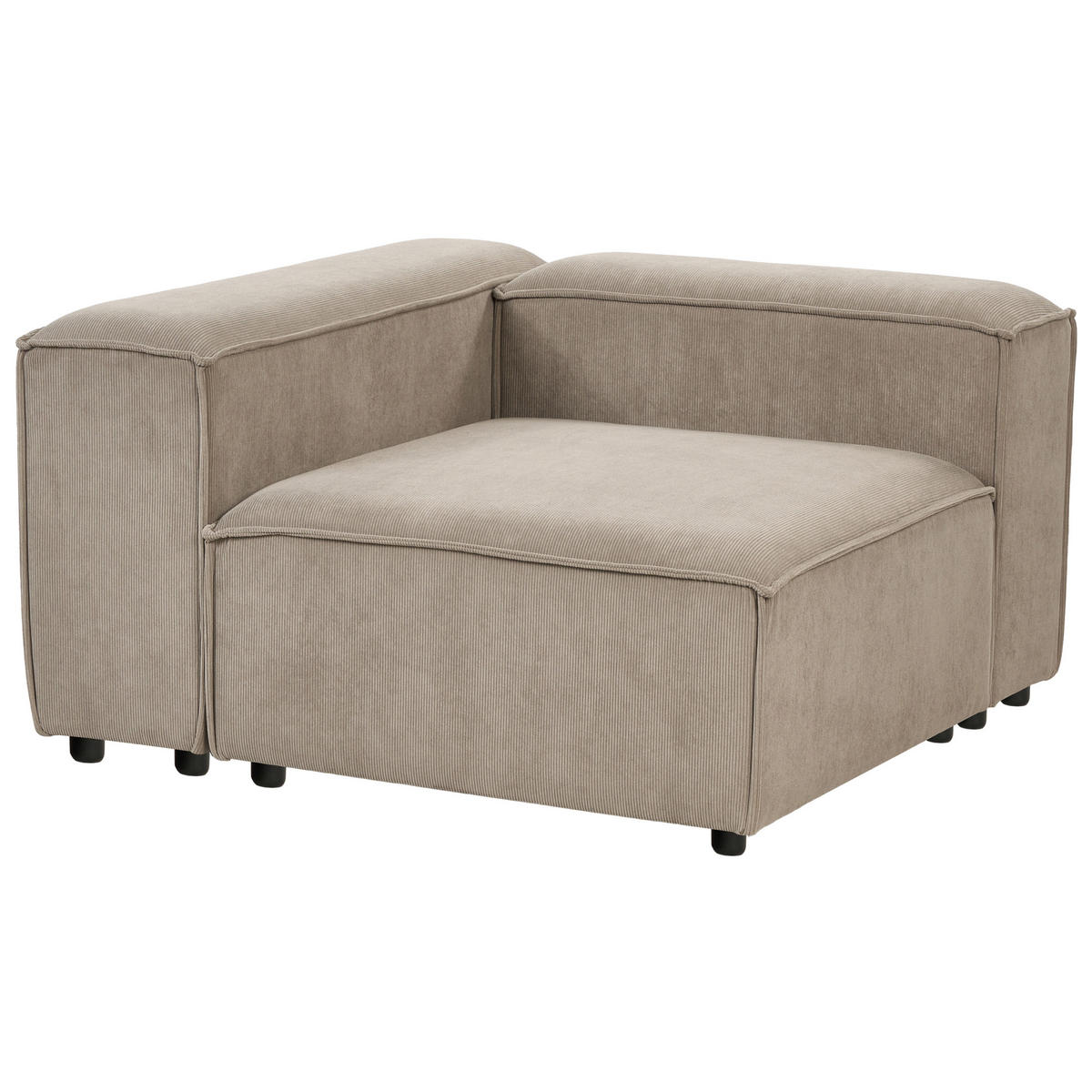 MODULÁRNÍ POHOVKA 3-místná Světle hnědá Manšestr Ardal - světle hnědá, textil (328/68/120cm) - Beliani