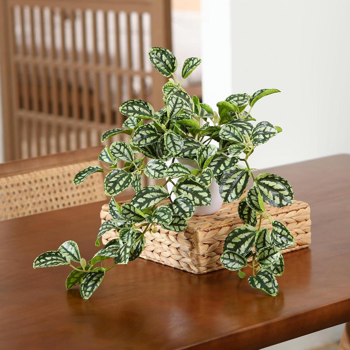 KUNSTPFLANZE 38 cm dunkelgrün - Grün, Kunststoff (11.5cm)