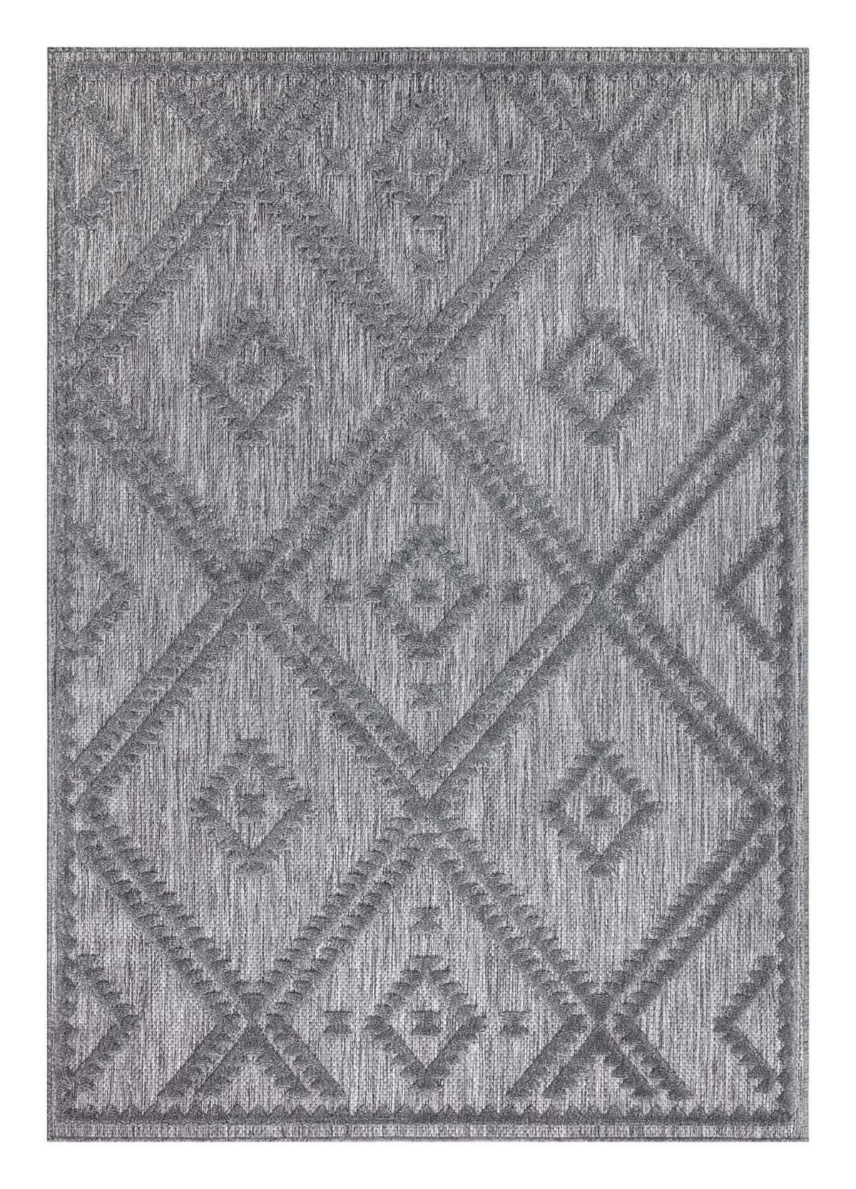 OUTDOOR-TEPPICH Santorini 454 Anthrazit 200x290 cm - Anthrazit, Textil (200/290cm) - carpet city