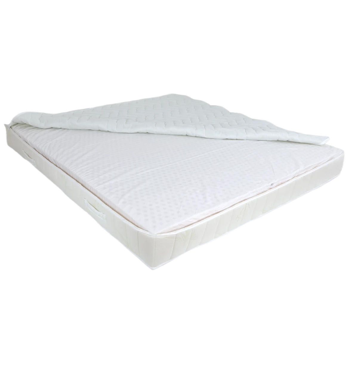 LATEXMATRATZE Coco Aloe Vera 120x200 Höhe 20 cm H2 – 7-Zonen, anpassbar, OEKO-TEX, Bezug mit Aloe Vera - Weiß, Textil - Letti Moderni