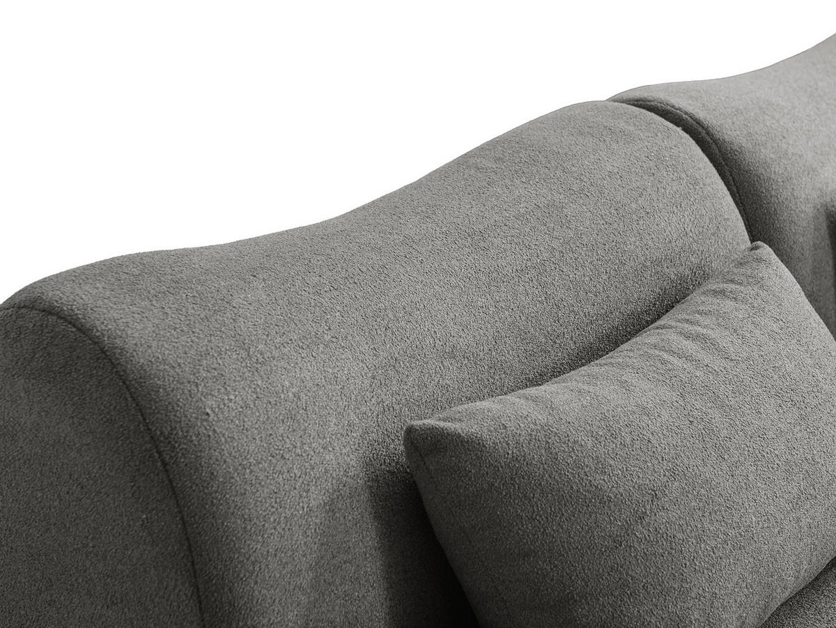 2-SITZER-SOFA Bouclé-Stoff Wolkengrau - Grau, Textil (194/73/95cm) - MILYsofa