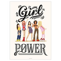 POSTER Nour Tohme - Girl Power - Multicolor, Papier (50/70/0.1cm) - Poster&Frame