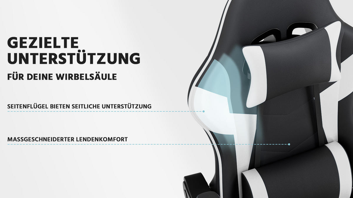 STUHL mit LED ergonomisch Mehrfarbig 63x58.5x120.5 cm Kunststoff - Multicolor, Kunststoff (63/120.5/58.5cm) - SONNENH