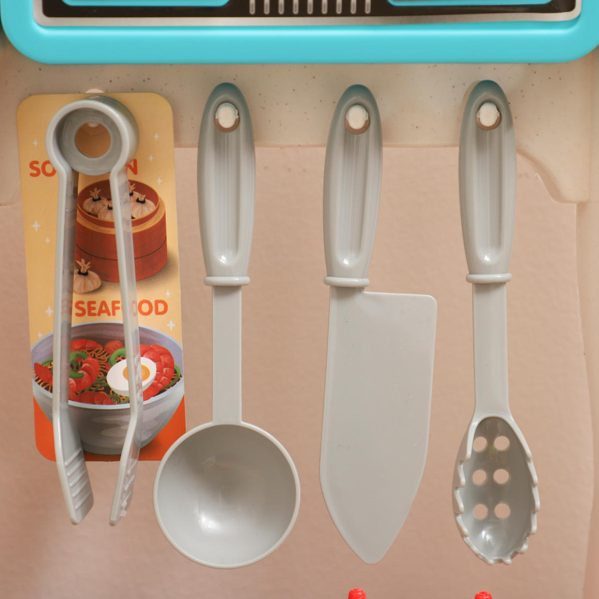 SPIELKÜCHE DE-10381 92-teilig mit Wasserhahn Grün - Grün, Kunststoff (44.5/24/79cm) - ComfortXL