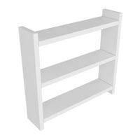 WANDREGAL für die Küche mit 3 Ablagen 44/10/40 cm - Weiß, Holzwerkstoff (10/40/44cm) - Calicosy