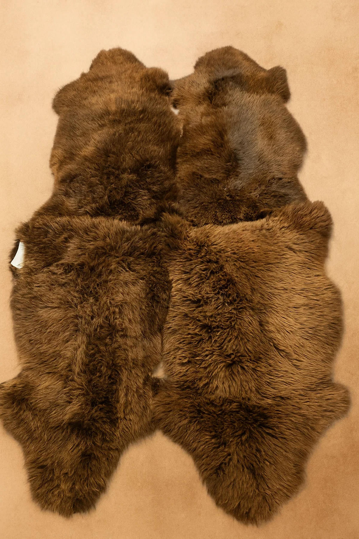 SCHAFFELL Naturbraun Hellbraun & Dunkelbraun Unikat ca. 100 cm - Hellbraun, Fell (60/100cm) - Provellus