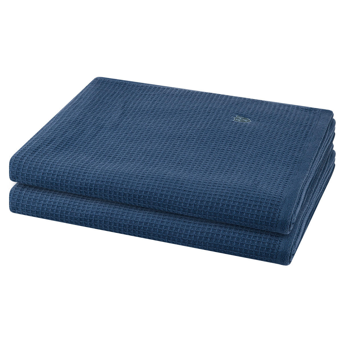 DUSCHTUCH Pique 2er-Set - Dunkelblau, Textil (70/140cm) - Ross
