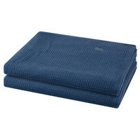 DUSCHTUCH Pique 2er-Set - Dunkelblau, Textil (70/140cm) - Ross