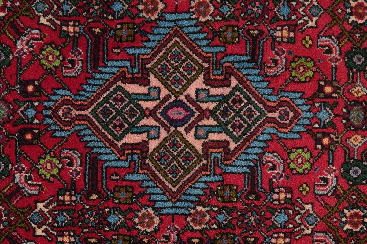 ORIENTTEPPICH handgeknüpft Assadabad Rot 129/80 cm Schurwolle - Rot, Textil (80/129cm) - Looma