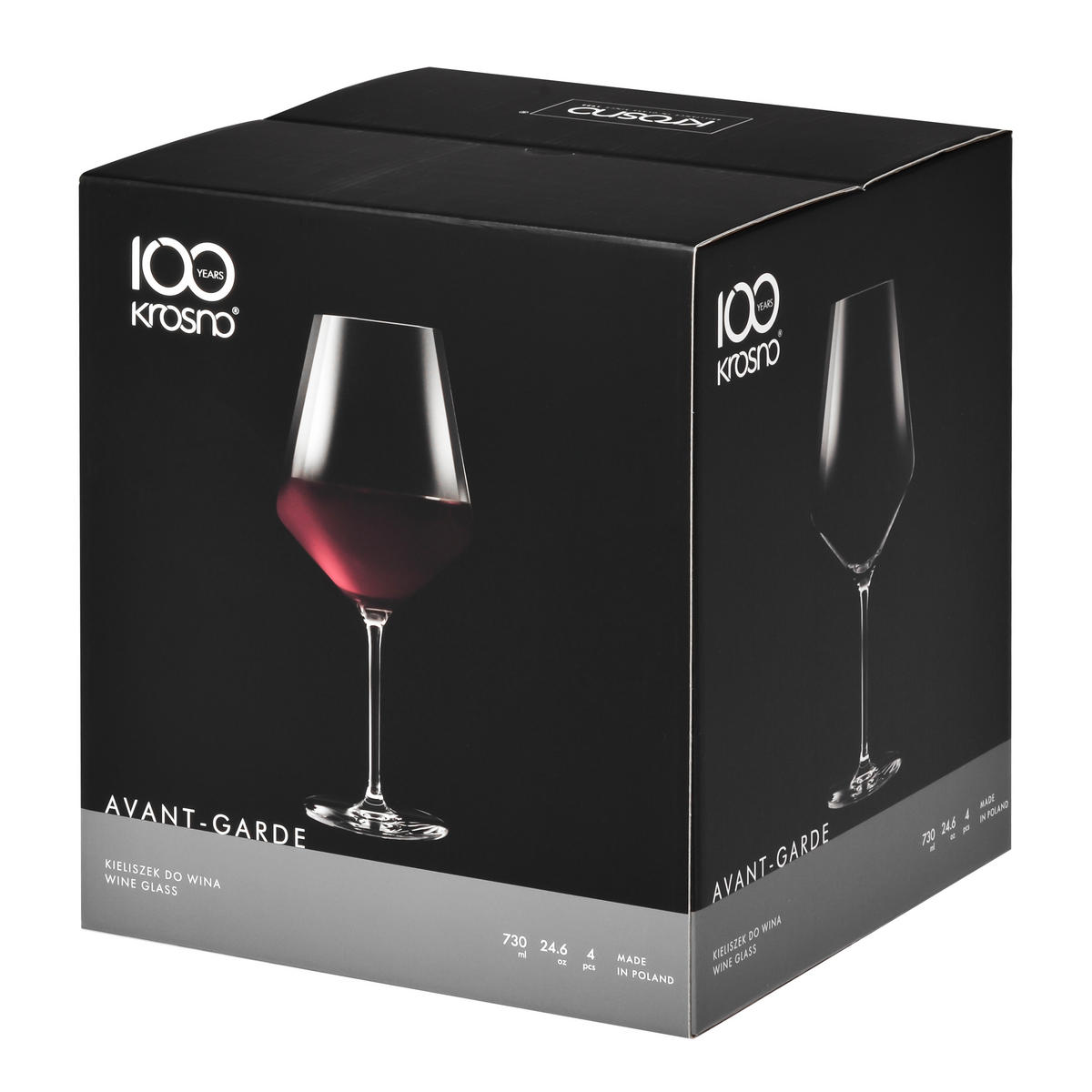 ROTWEINGLÄSER 4er-Set 730 ML - Transparent, Glas (0.65L) - Krosno Glass