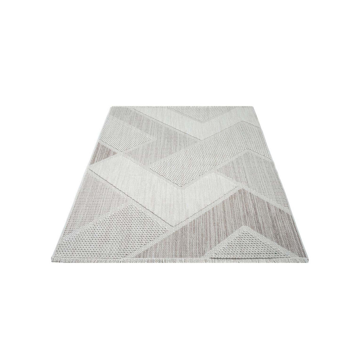 KURZFLOR-TEPPICH Lindo 8877 Grün 200x290 cm - Creme, Textil (200/290cm) - carpet city