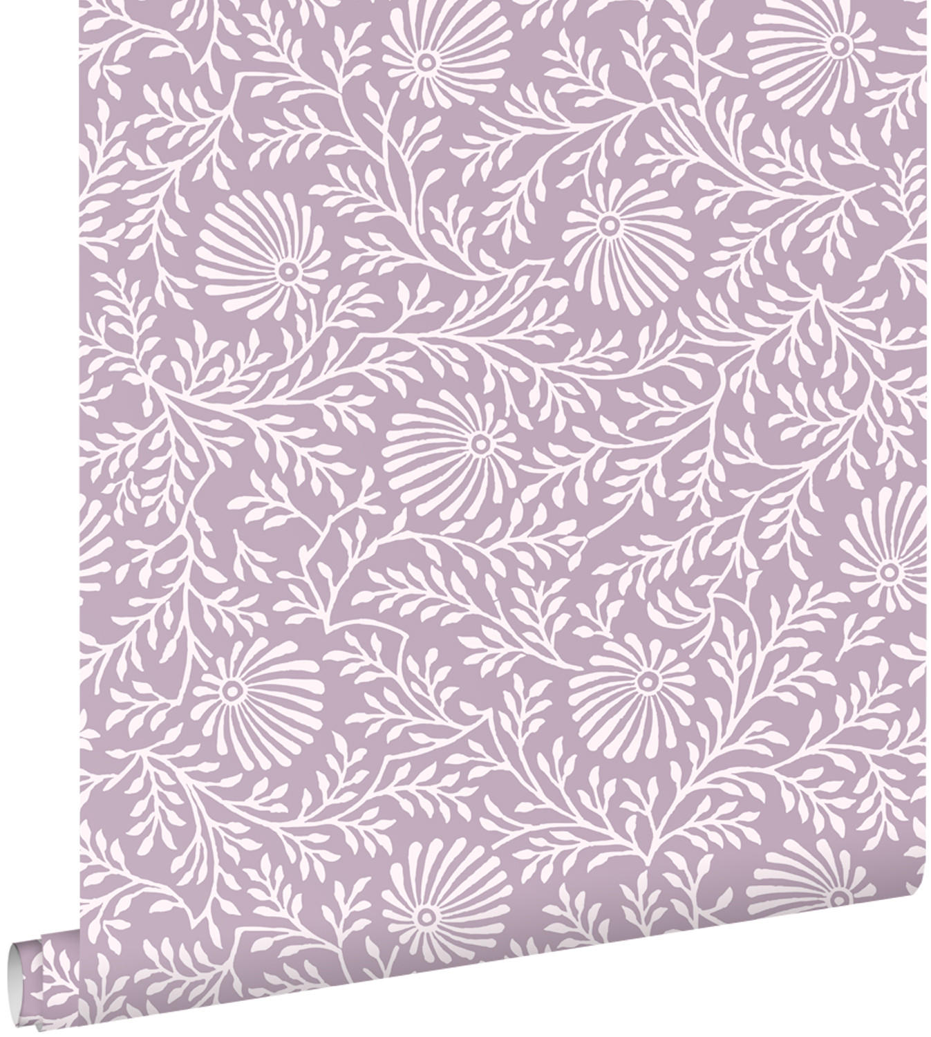 TAPETE Blumenmuster 50 x 900 cm - Lila, Papier (50/900cm) - ESTAhome
