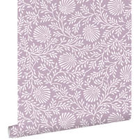 TAPETE Blumenmuster 50 x 900 cm - Lila, Papier (50/900cm) - ESTAhome