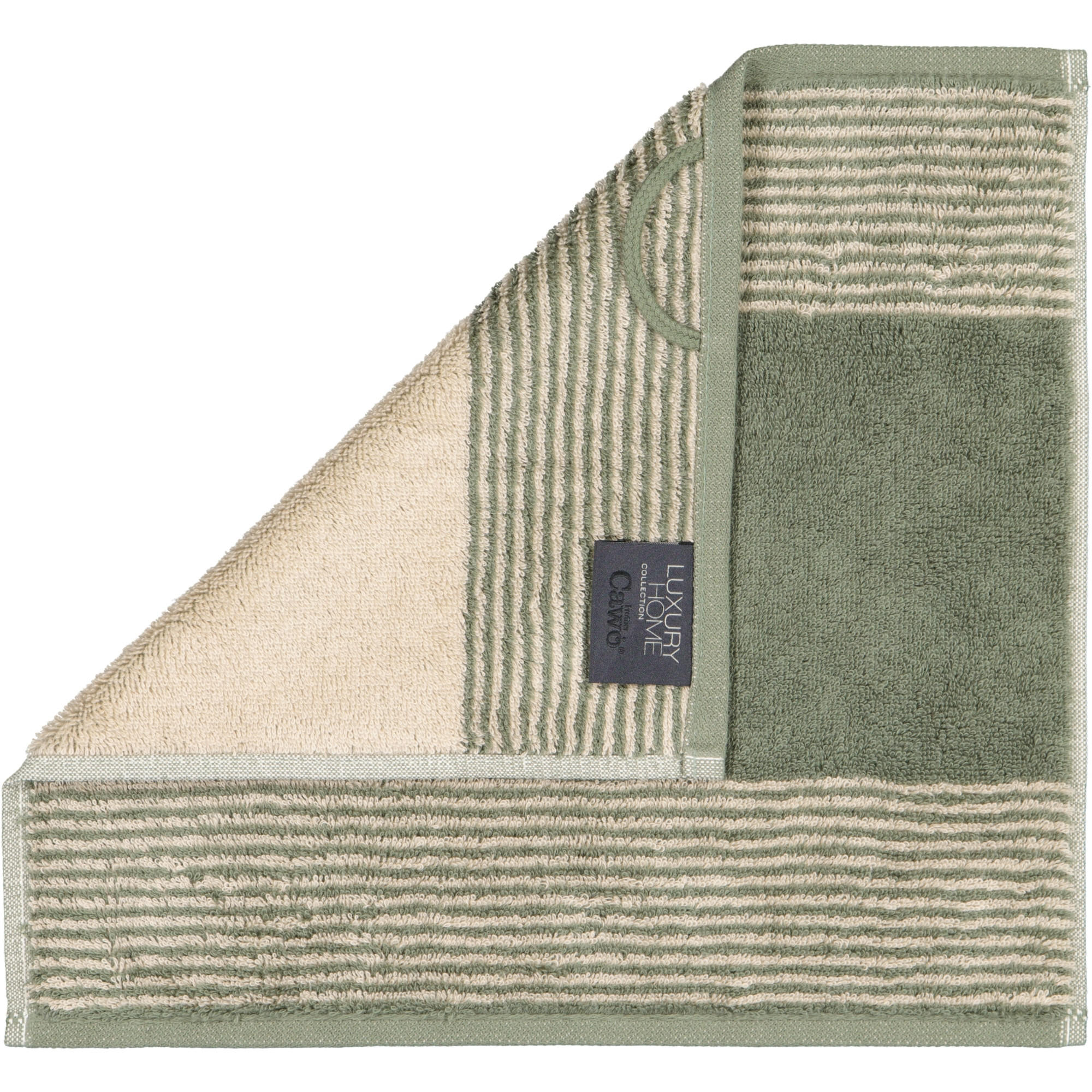 HANDTÜCHER LUXURY HOME TWO-TONE 590 FIELD - 34 - Grün, Textil (30/30cm) - Cawoe