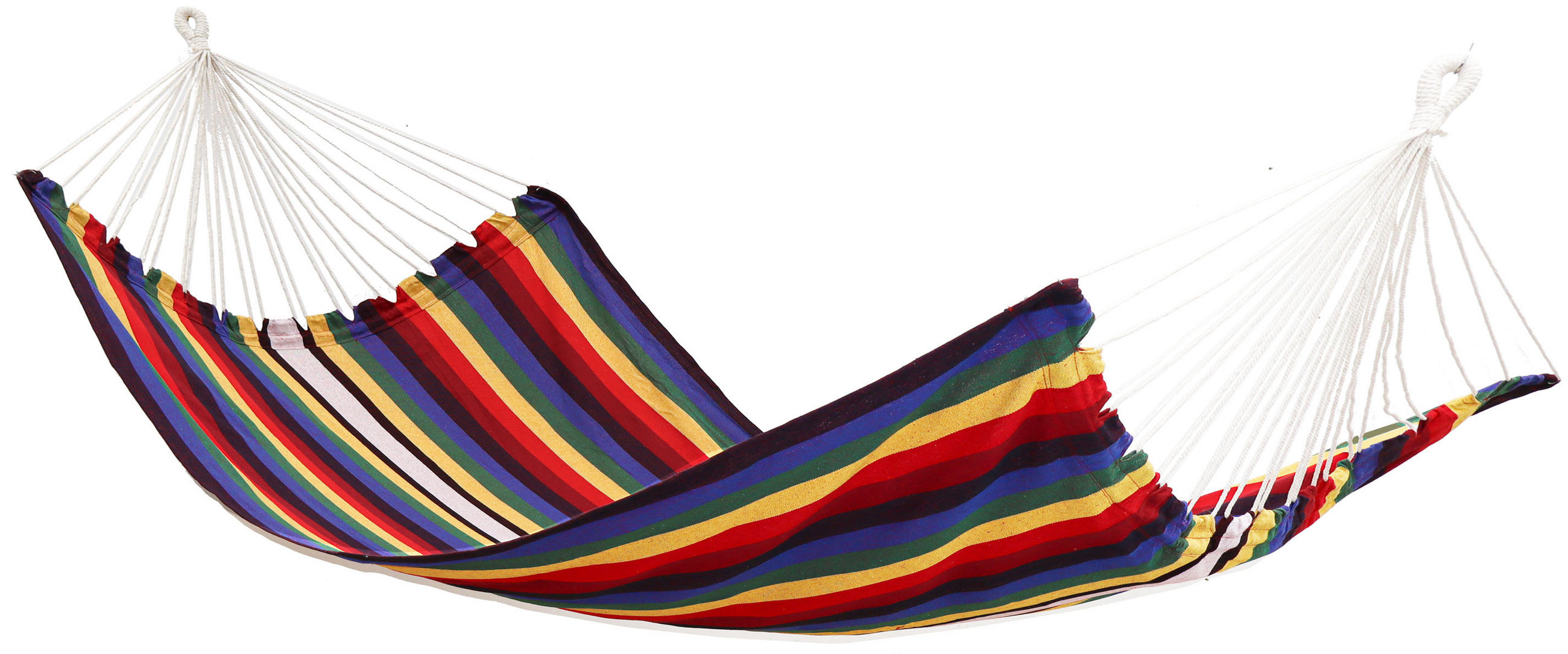 XXL-HÄNGEMATTE für 2 Personen bis 150kg, 200/120 cm, bunt - Multicolor, Textil (160/2.5/260cm) - Amanka