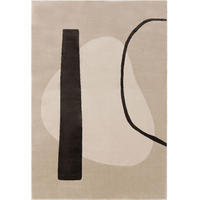 TEPPICH Ida Cream/Anthrazit 120x170 cm - Creme, Textil (120/170cm) - benuta Pop