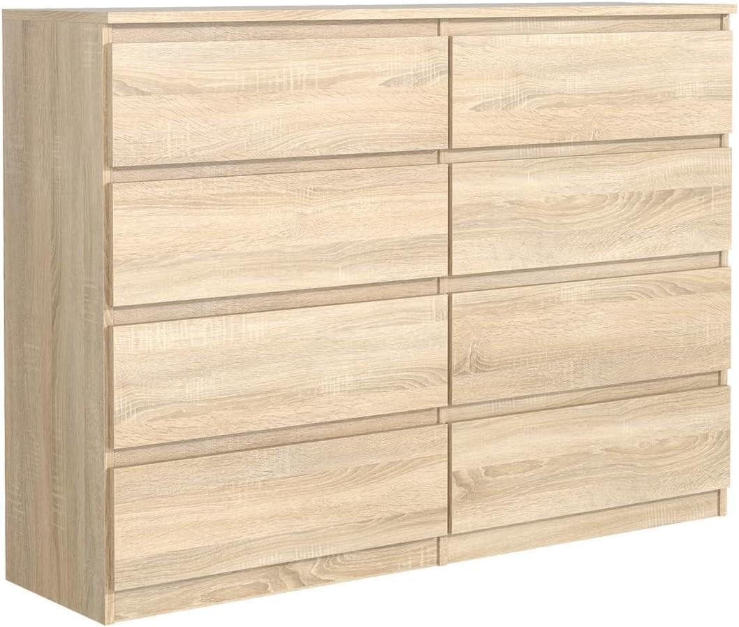 KOMMODE mit Schubladen SonomaEiche 120x101,5x39 cm - Sonoma Eiche, Holzwerkstoff (120/101/39cm) - MebLocker