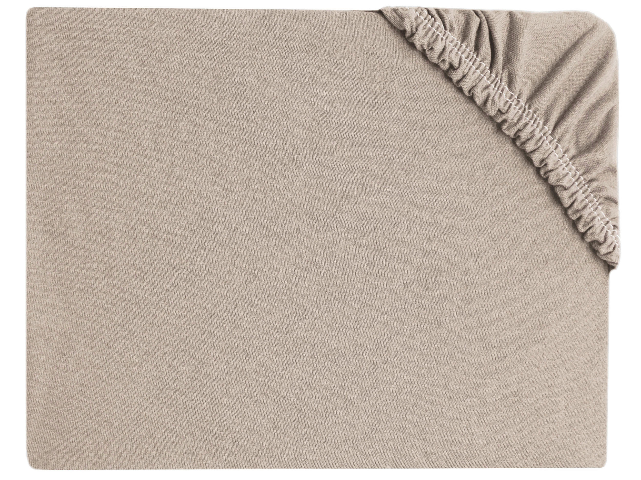 SPANNBETTLAKEN, 100x200 cm, 100% Baumwolle, Taupe - Taupe, Textil (100/200cm) - Zollner