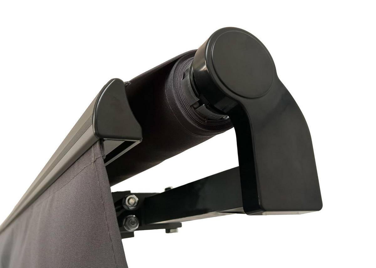 GELENKARMMARKISE Insbruk 400x250cm Anthrazit Balkonmarkise Gelenkmarkise - Anthrazit, Kunststoff (395/20/250cm) - DELUKE