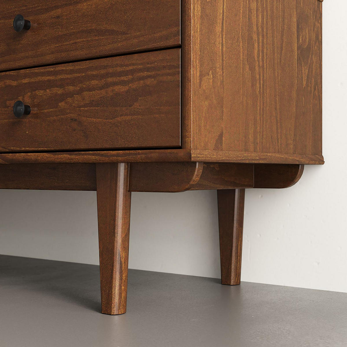 LOWBOARD SIMONA - Kastanienfarben, Holz (175/52/41cm) - IDIMEX