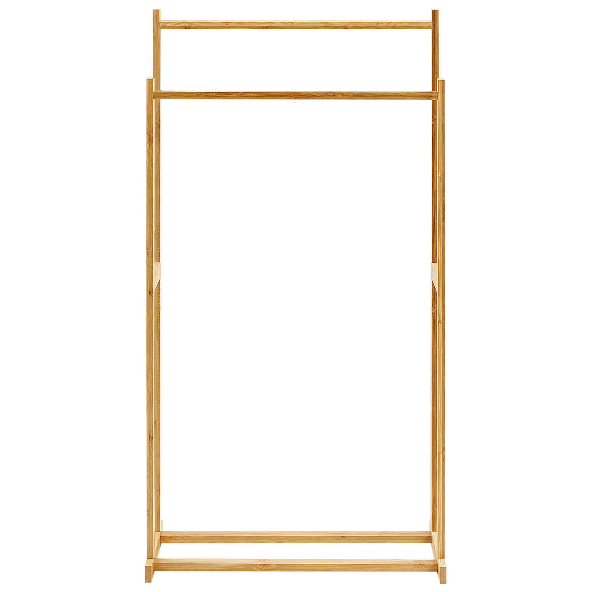 HANDTUCHSTÄNDER Bambusholz hellbraun 45 x 84 cm Hoboken - Hellbraun, Holz (45/84/21cm) - Beliani