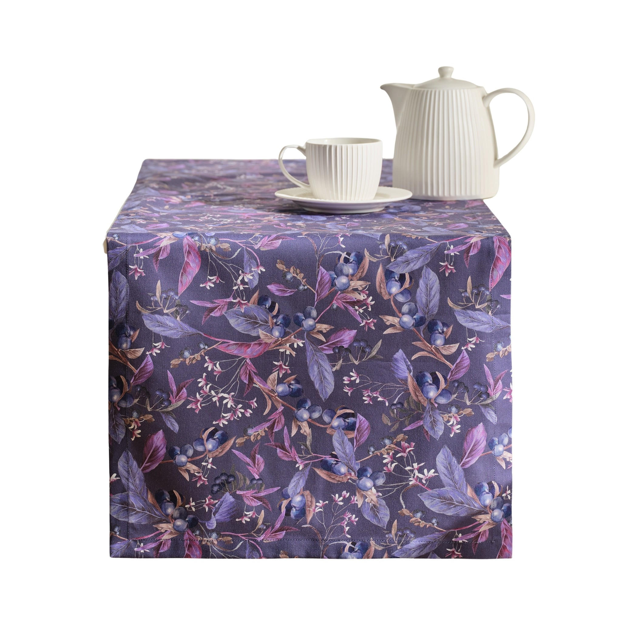 TISCHLÄUFER Veriso 40x180cm, Violett - Violett, Textil (180/40/1cm) - home&you