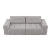 SOFA - 3 Personen - stoff - hellgrau Sopelana - Hellgrau, Kunststoff/Textil (220/78/100cm) - Vente-Unique