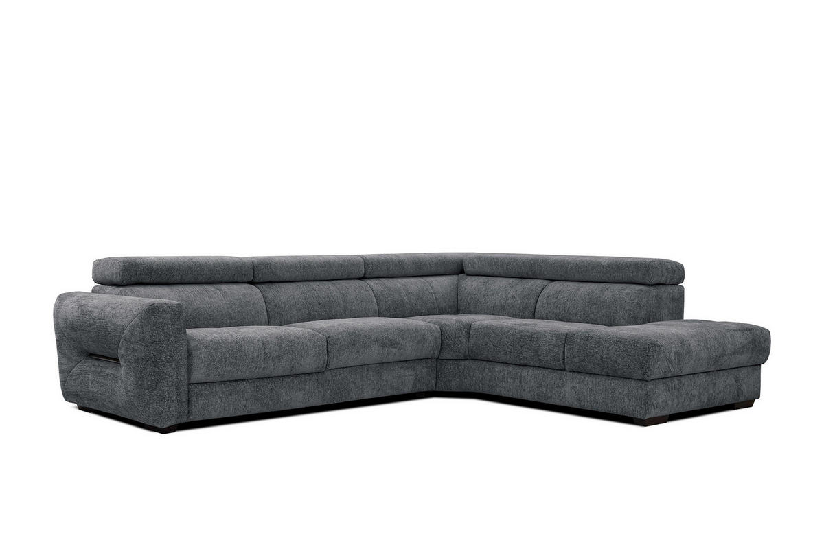 ECKSOFA CALVERA 5-Sitzer, graphitfarben - Graphitfarben, Holzwerkstoff/Textil (298/239cm) - Courtois Laville