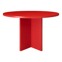 ESSTISCH Runder mit laminiertem 3 cm in Rot, 120 cm - Rot, Holzwerkstoff (120/120/75cm) - RNT By Really Nice Things