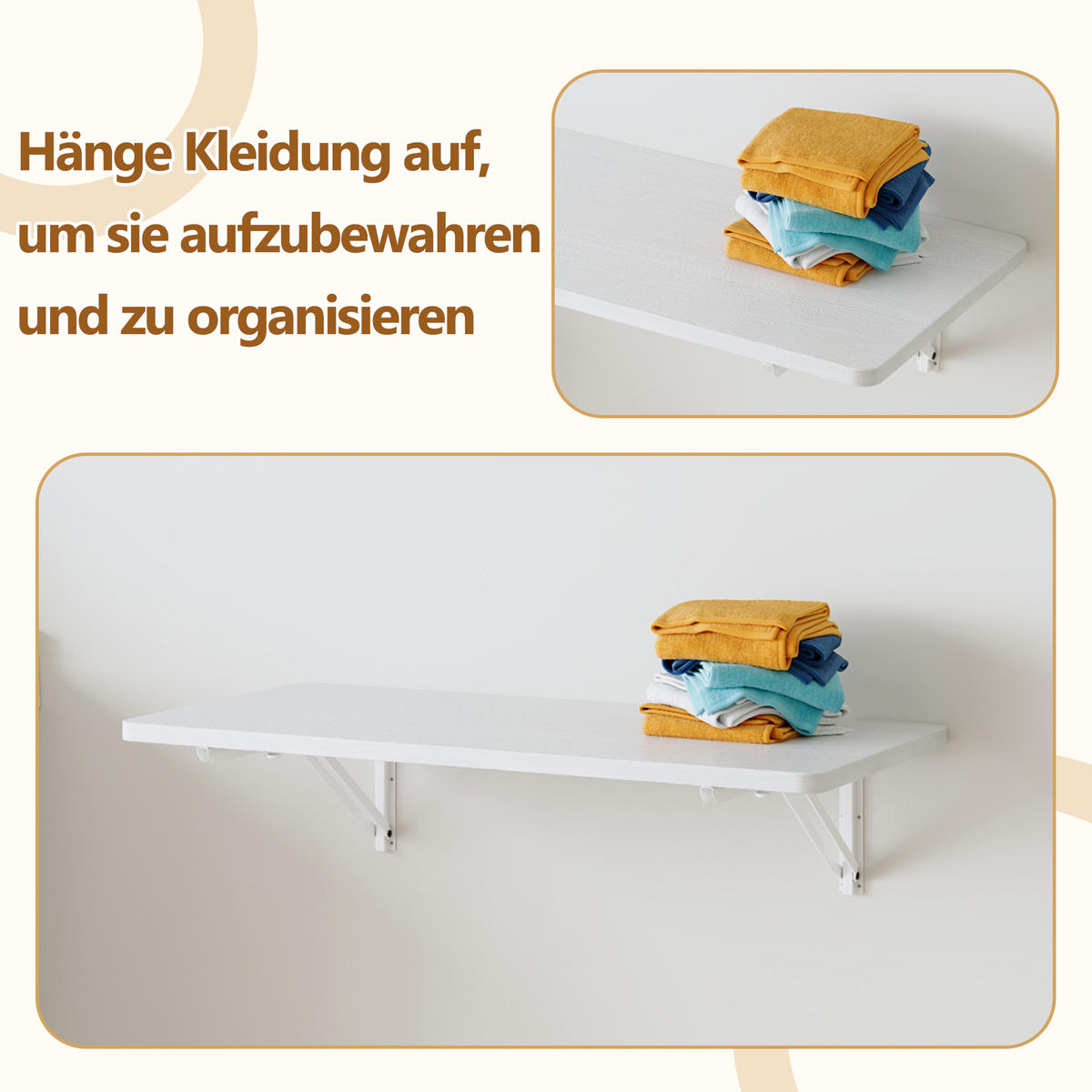 KINDERREGAL Aus MDF mit Stabiler Metallhalterung Platzsparend Für Waschküche Küche Und Badezimmer Weiß - Weiß, Holzwerkstoff (80/18.5/40cm) - EVRYAE