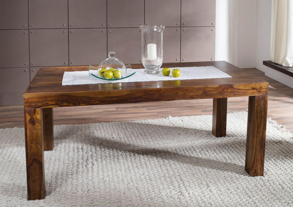 ESSTISCH Sheesham 180x90x76 braun lackiert METRO LIFE #171 - Braun, Holz (180/90/76cm) - Massivmoebel24
