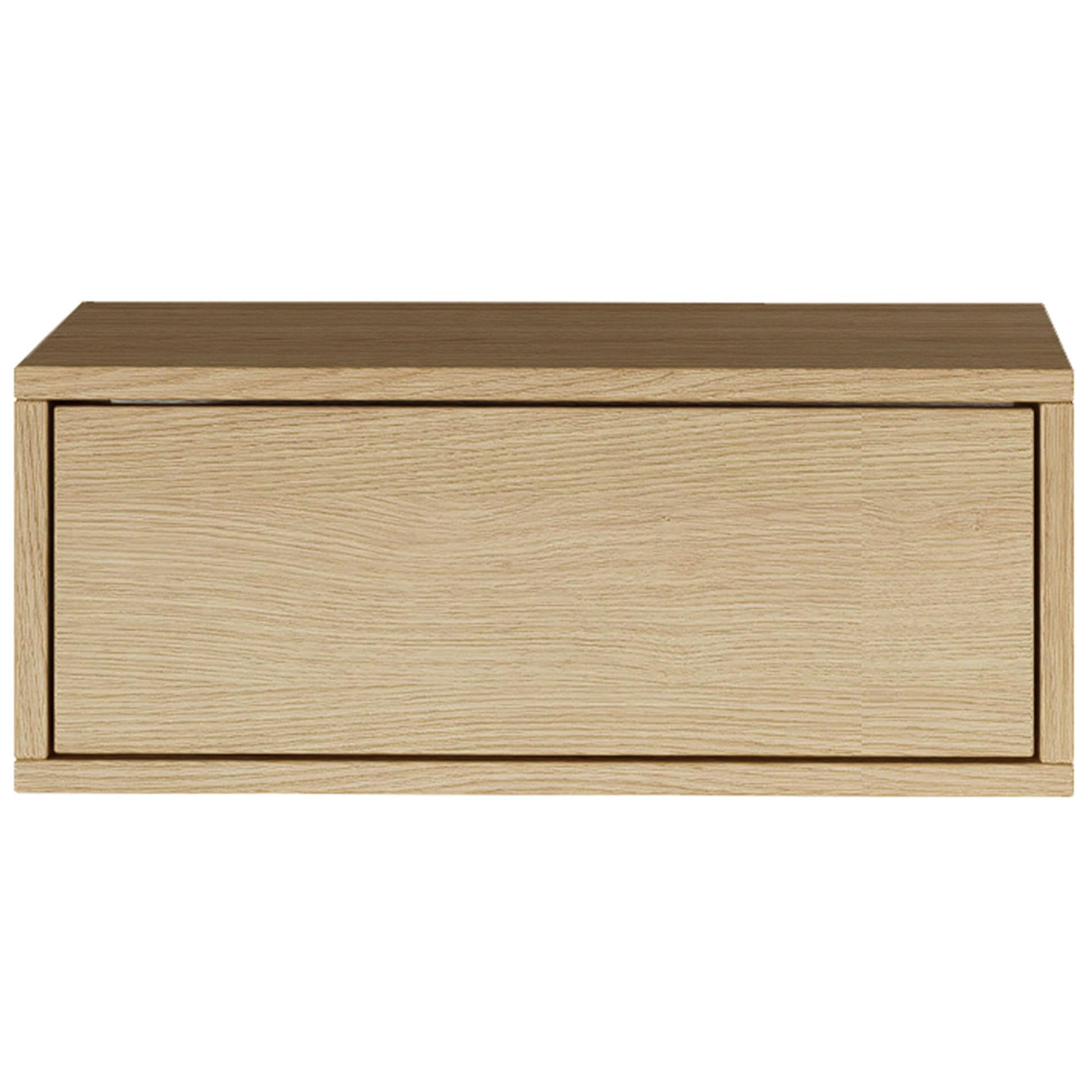 NACHTTISCH hängend Framme Eiche Holzoptik, 50 cm - Beige, Holzwerkstoff (50/20.8/36cm) - Selsey