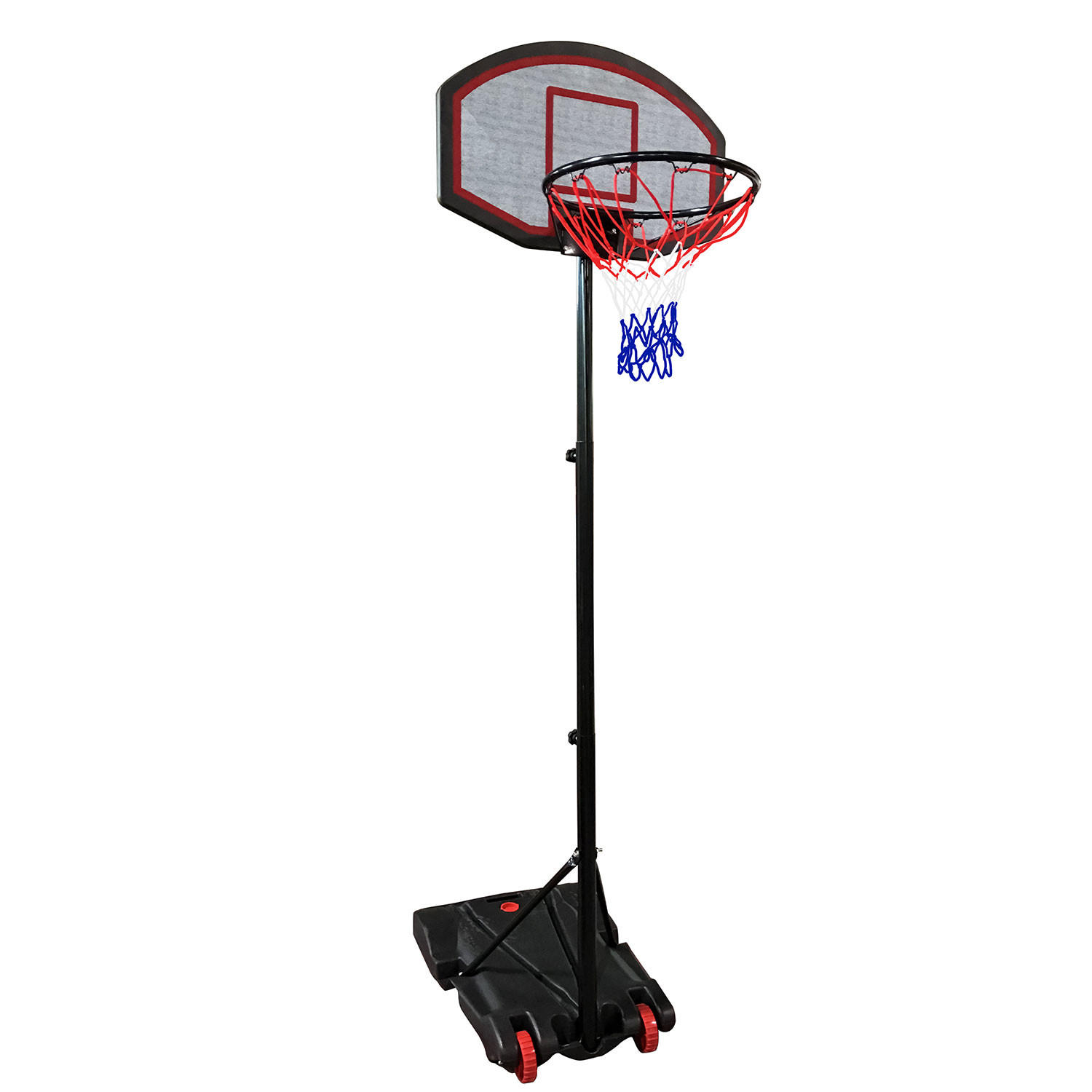 BASKETBALLKORB 165 bis 205cm - Schwarz, Kunststoff (71/205/75cm) - Happy Garden