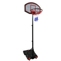 BASKETBALLKORB 165 bis 205cm - Schwarz, Kunststoff (71/205/75cm) - Happy Garden