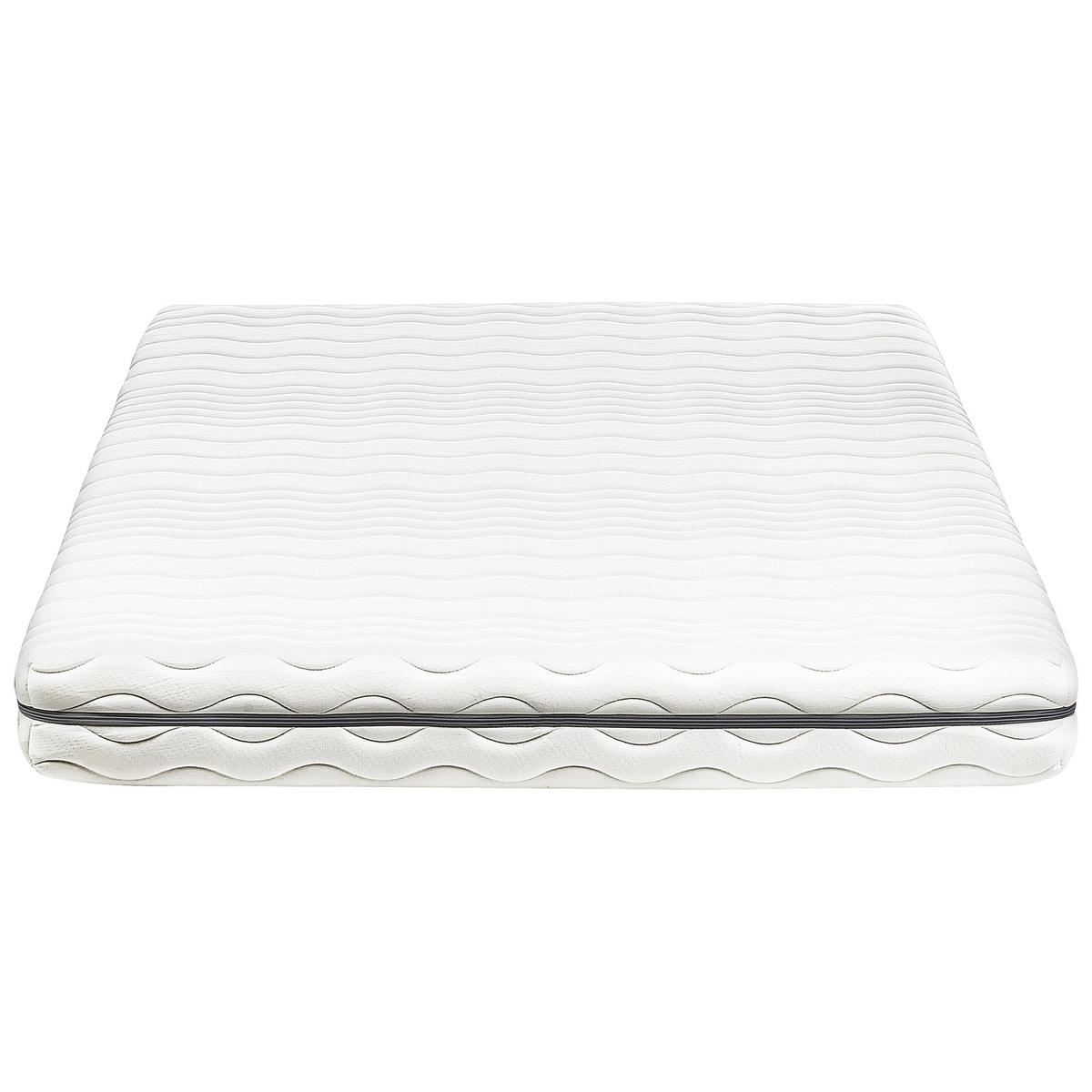 MEMORY-SCHAUMMATRATZE H2/3 Mittel 120/200 cm Serenity - Weiß, Textil (120/200cm) - Beliani