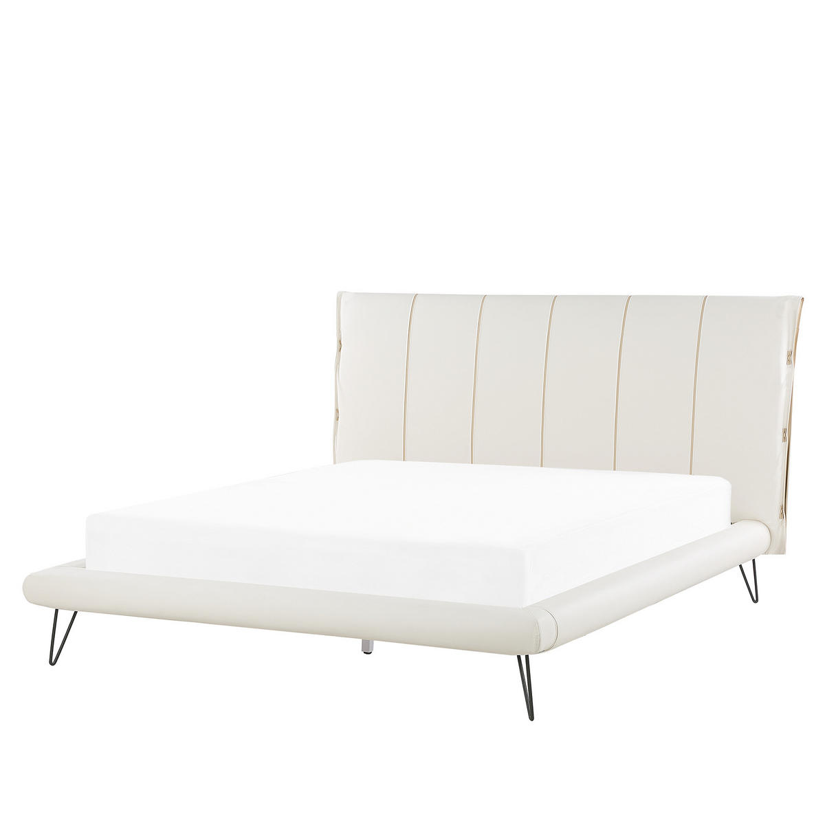 BETT 160/200cm Creme Betin - Creme, Textil (160/200cm) - Beliani