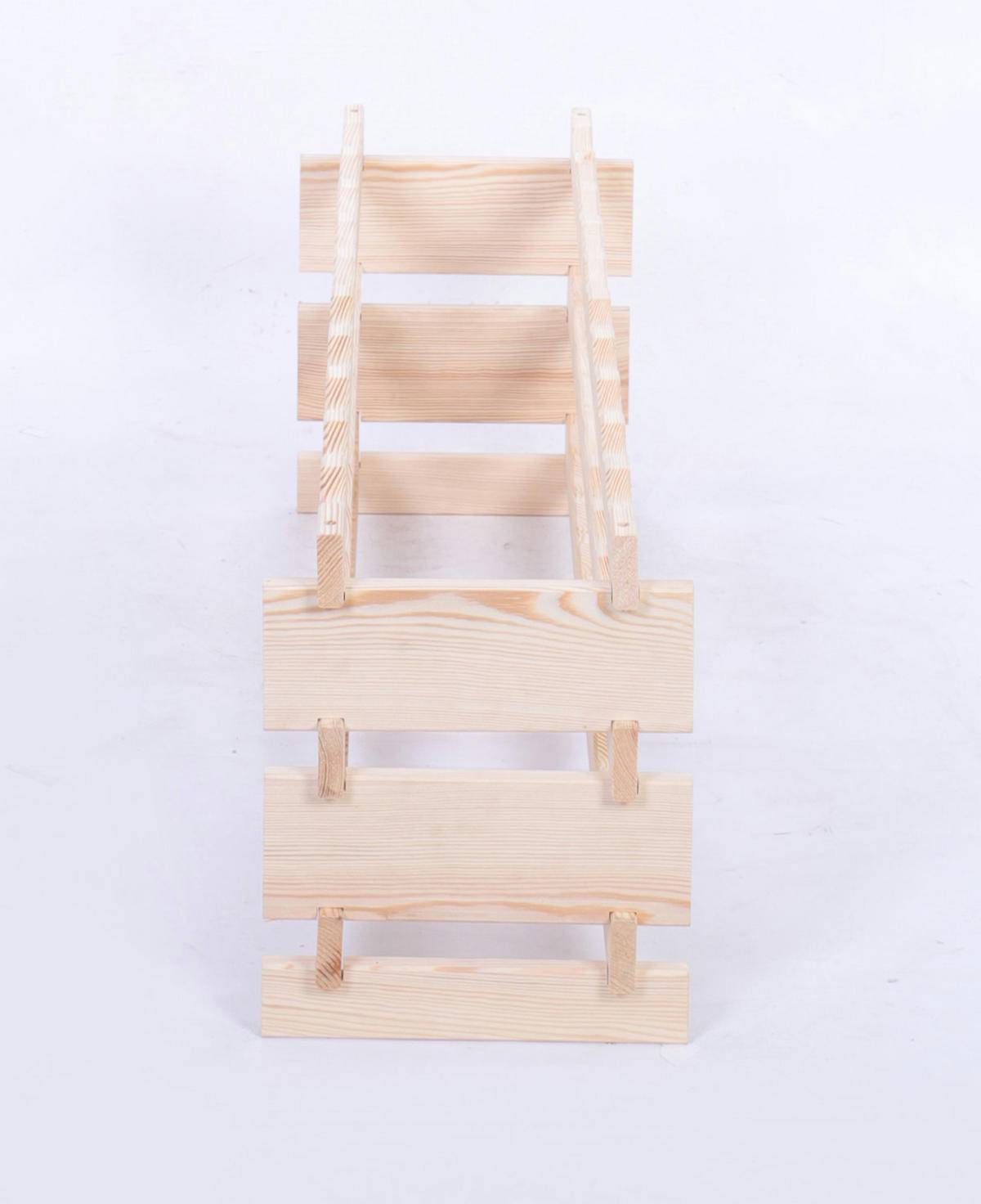 WEINREGAL VINOTECA FLEX PRO HxBxT 37x103x28cm 30 Flaschen auf 3 Ebene Natur unbehandelt - Naturfarben, Holz (103/37/28cm) - PROREGAL