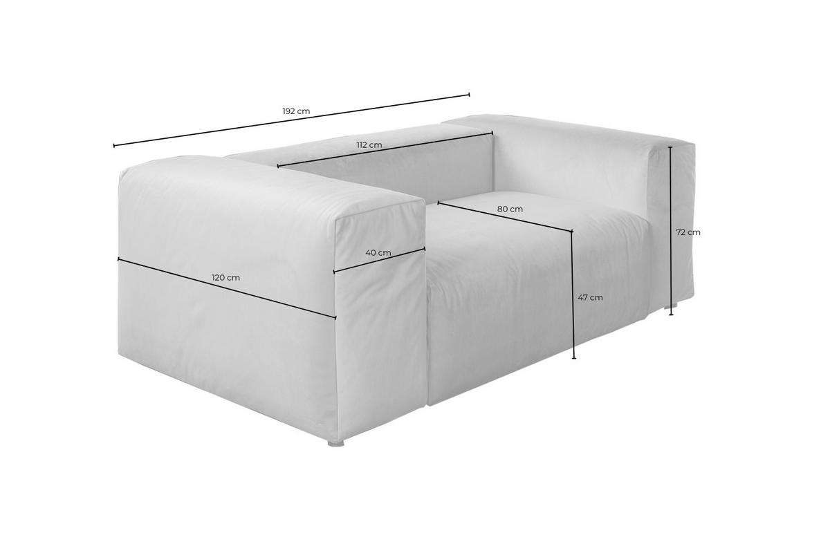 SESSEL MIA Grün Velvet - Schwarz/Grün, Kunststoff/Textil (192/72/120cm) - KAWOLA