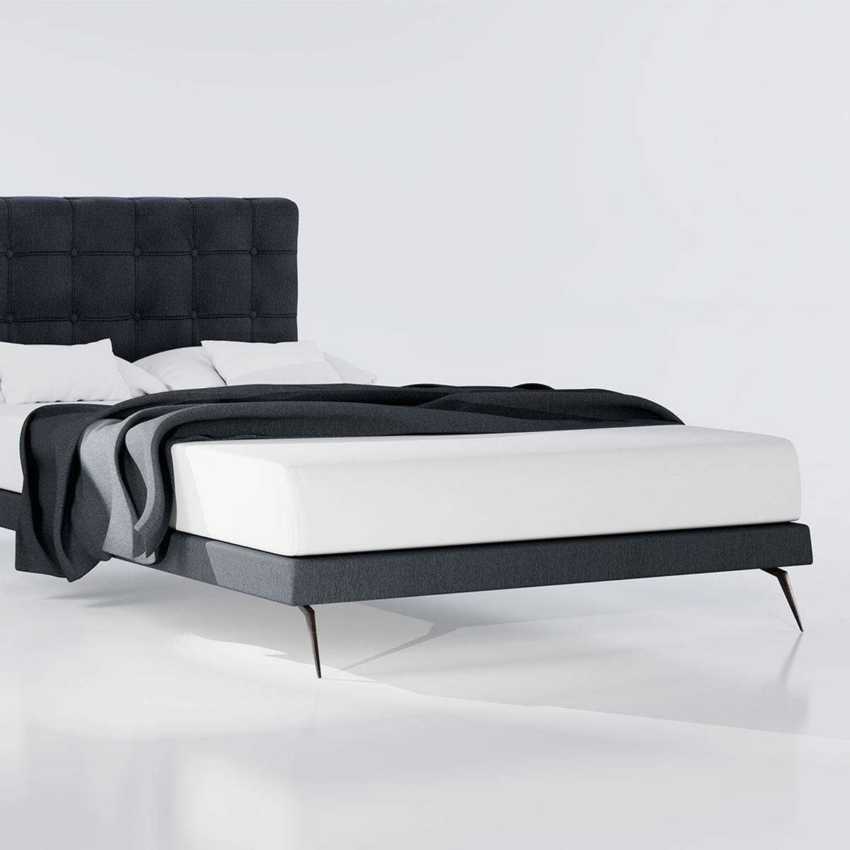 BAUMWOLLBETTLAKEN mit Gummizug - Weiß, Textil (180/200cm) - Mr Mattress