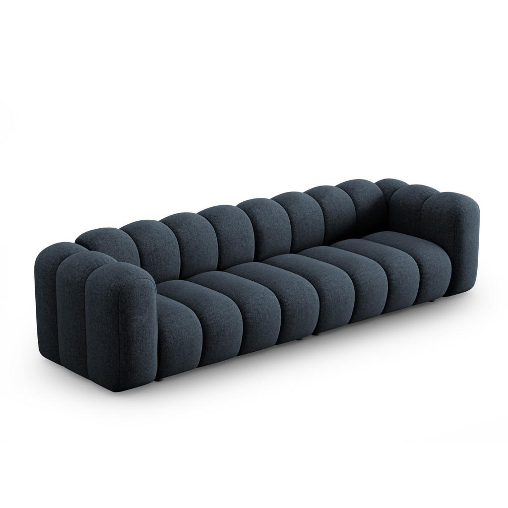 Thumbnail - Micadoni Sofa, Dunkelblau, Textil, 4-Sitzer, 95x70x290 cm, Hergestellt in Europa, Oeko-Tex®, Wohnzimmer, Sofas & Couches...