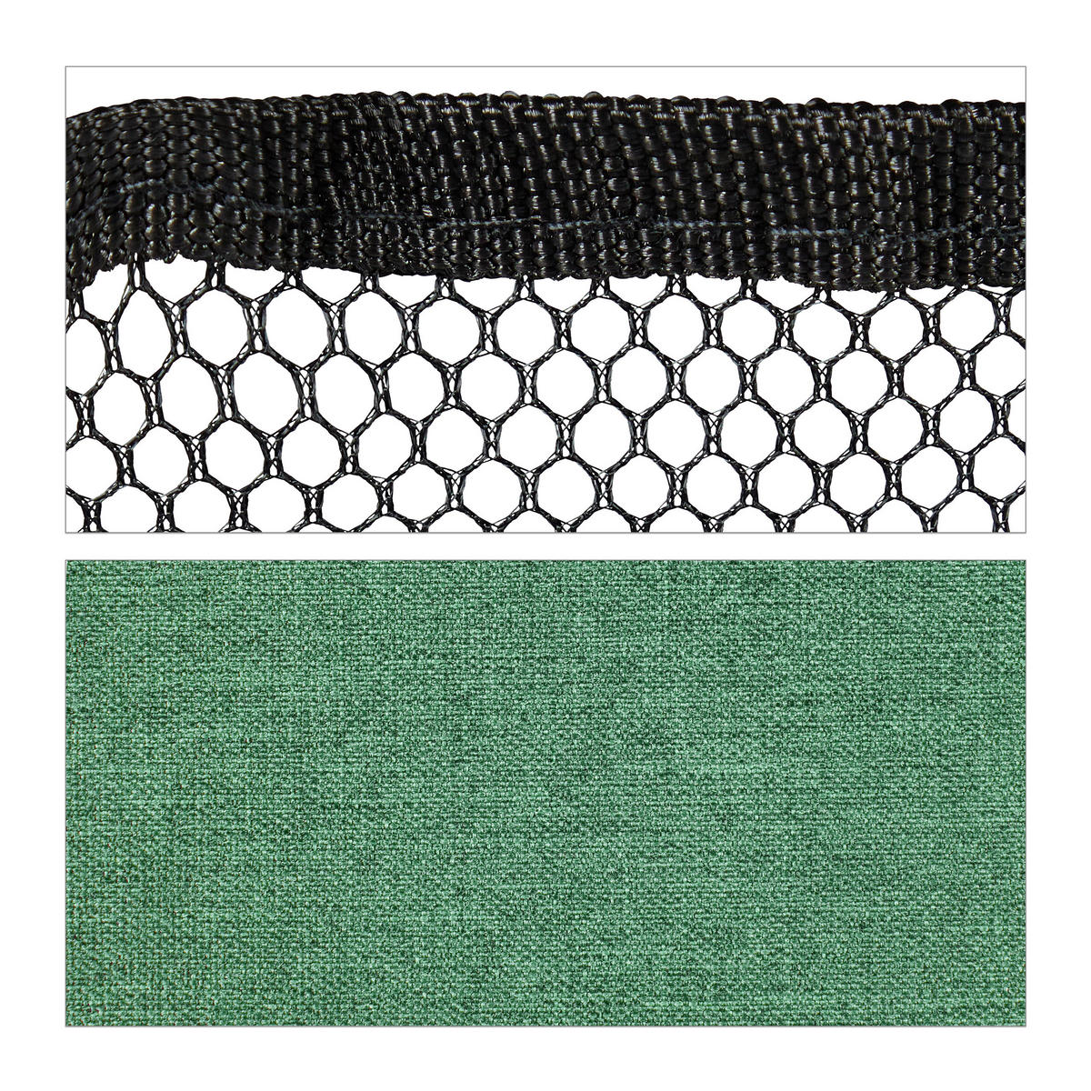 KLAPPHOCKER - Grün, Textil/Metall (29/39/35cm) - Relaxdays