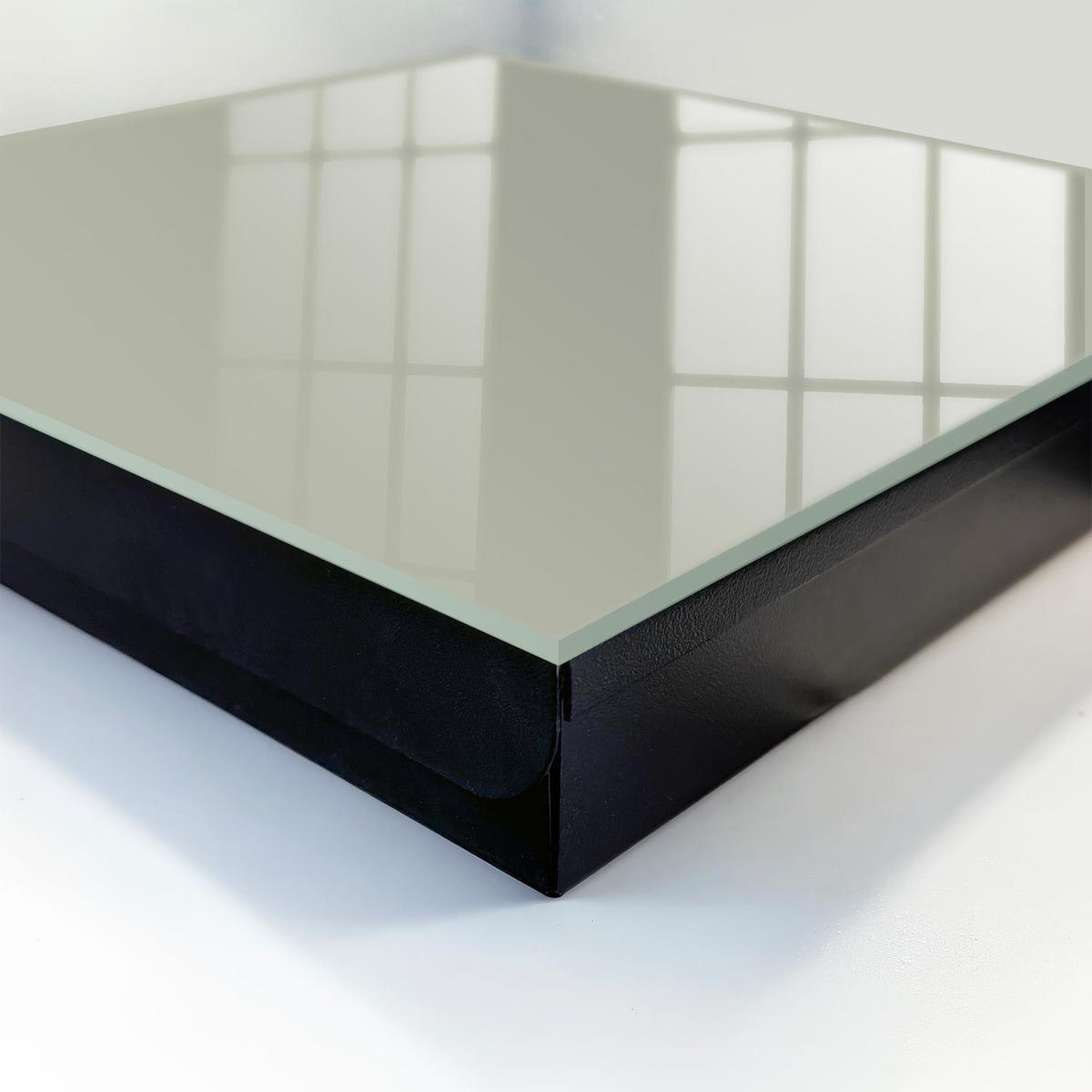 SCHLÜSSELBOX Schwarz 30x30 cm- Türöffnung nach rechts - Neutralgrau - Grau, Metall (30/30/5cm) - TULUP