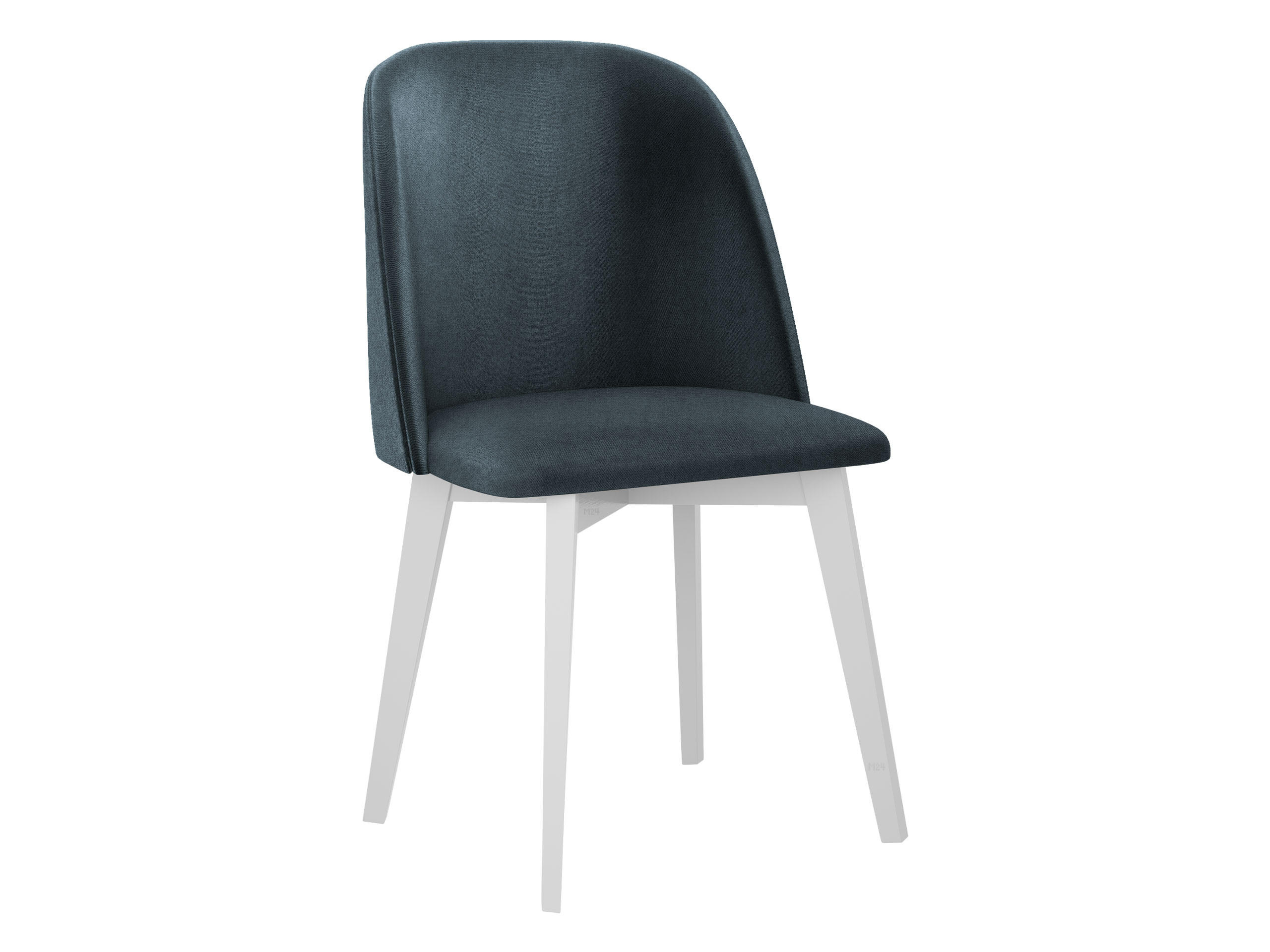 STUHL Monti 3, Holzfarbe: Weiß - Blaugrau/Weiß, Holz (48/83/55cm) - MIRJAN24