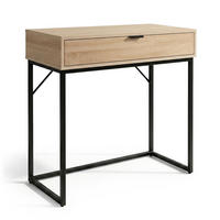 KONSOLENTISCH MODENA 80 cm Sonoma Eiche - Schwarz/Sonoma Eiche, Holzwerkstoff (35/80/80cm) - Akord