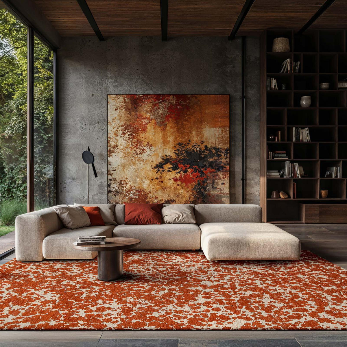 TEPPICH Spiced Rice Lola&Moi 200/280 cm - Rot, Kunststoff/Textil (200/280cm) - Lola&Moi