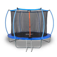 TRAMPOLIN Outdoor Blau Ø 183 cm, Sicherheitsnetz, Gartentrampolin, Kindertrampolin, Komplettset, Sprungmatte, Stahlgestell, wetterfest, Freizeitspaß - Blau, Metall (183/183cm) - Dunlop